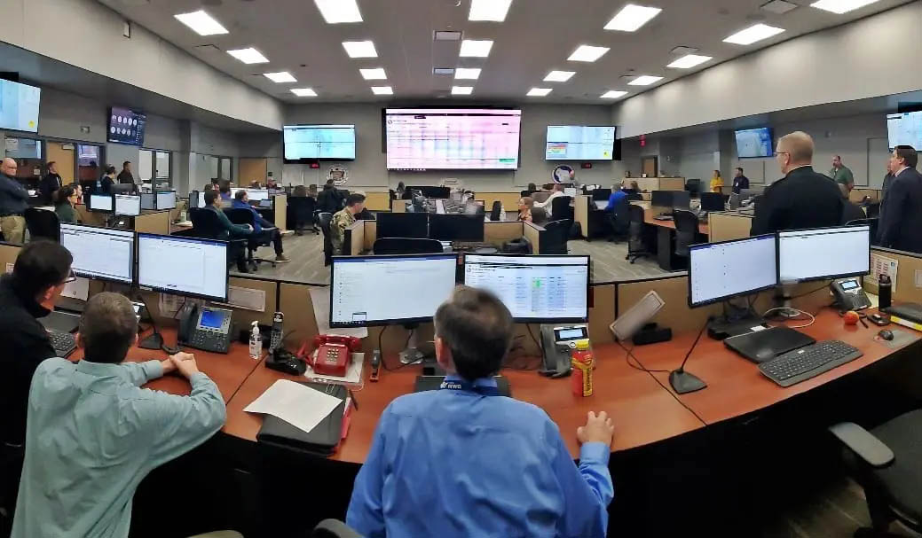 The State Emergency Operations Center in Madison.